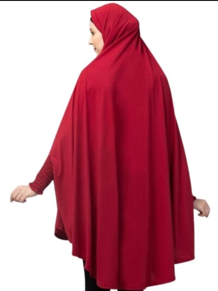 Premium Hijab with Baju 50 Inch – Full Coverage Khimar with Elastic Sleeves (Free Size) - Image 10