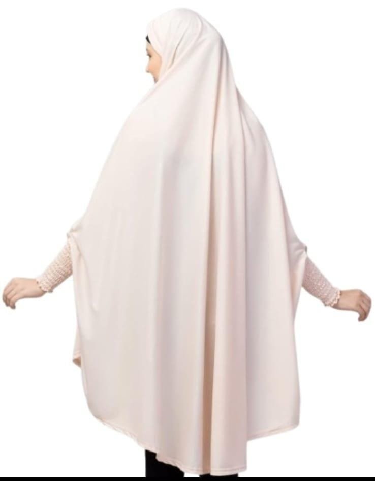 Premium Hijab with Baju 50 Inch – Full Coverage Khimar with Elastic Sleeves (Free Size) - Image 7