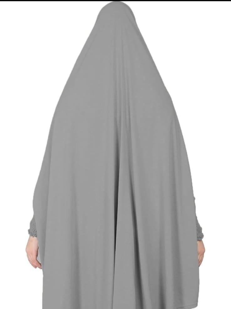 Premium Hijab with Baju 50 Inch – Full Coverage Khimar with Elastic Sleeves (Free Size) - Image 9