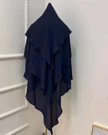 Banita Petite Layered Khimar Hijab – Premium Georgette Muslim Wear - Image 2