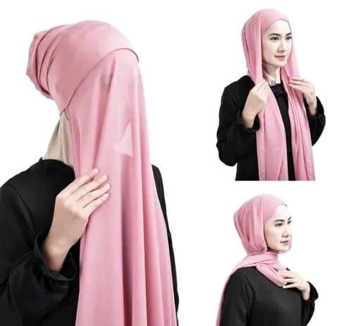 Premium Instant Chiffon Hijab with Attached Inner Cap – Ready to Wear