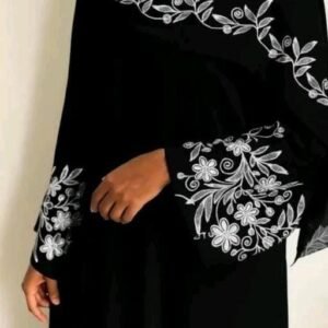 Elegant Embroidered Muslim Abaya for Women – Premium Firdous Fabric