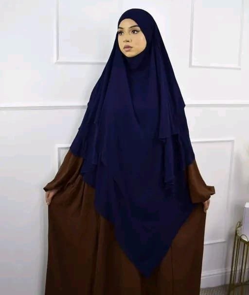 Banita Petite Layered Khimar Hijab – Premium Georgette Muslim Wear