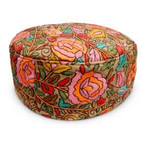 Premium Kashmiri Embroidered Topi – Handcrafted Floral Islamic Prayer Cap