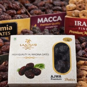 LaaRaib Ajwa Premium Dates 1kg – High Quality Al-Madina Saudi Dates