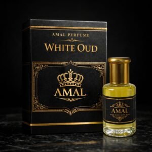 AMAL White Oud Premium Attar Perfume | Long-Lasting Luxury Fragrance Oil | Alcohol-Free Unisex Scent | 12ml/6ml