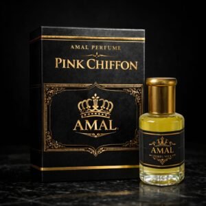 AMAL Pink Chiffon Premium Attar Perfume | Sweet Floral Long-Lasting Fragrance | Alcohol-Free Luxury Perfume Oil | For Women | 12ml/6ml
