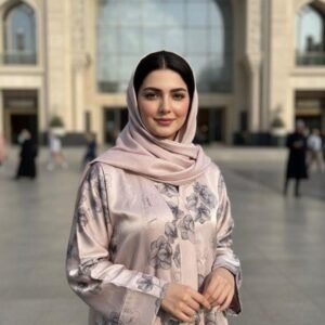 Elegant Floral Printed Abaya – Premium Soft Fabric