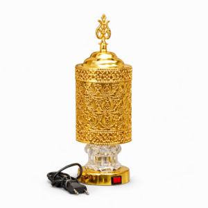 Crystal Royal Luxury Bakhoor Burner – Premium Golden Electric Oud & Incense Burner for Home & Gifting