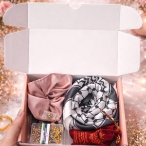 Amal Elegant Eid Gift Box – Modest Luxury Hijab Gift Set for Women (Short, premium sounding, and searchable.)