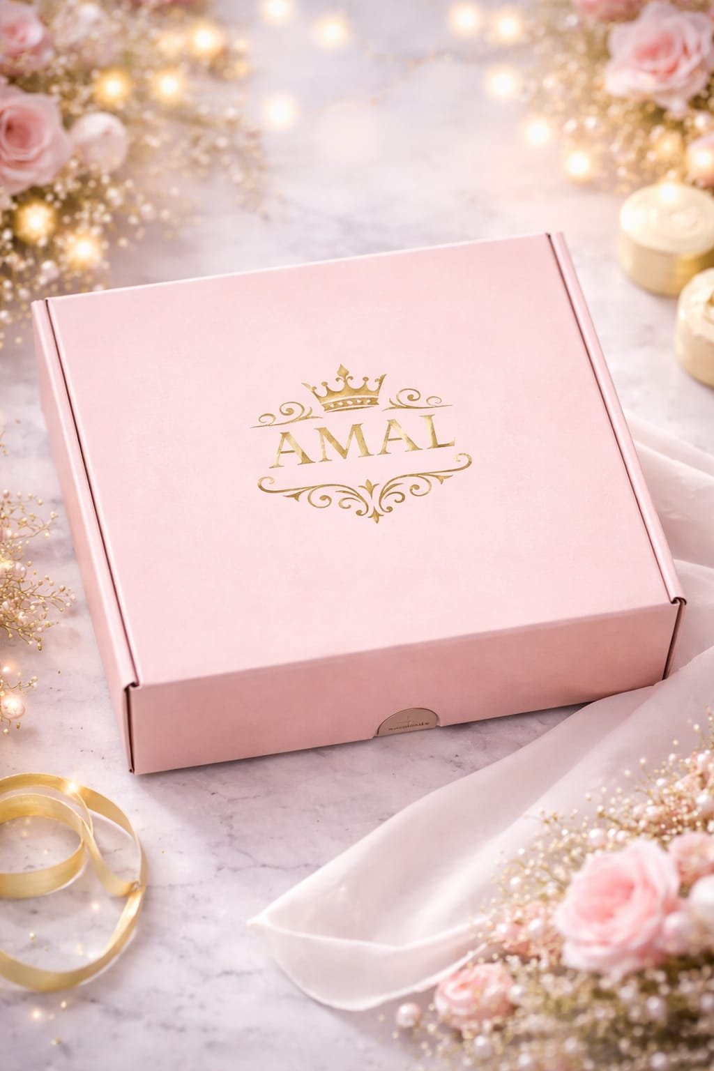 Amal Elegant Eid Gift Box – Modest Luxury Hijab Gift Set for Women (Short, premium sounding, and searchable.) - Image 4